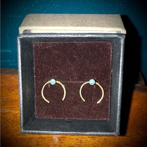 Vermeil Turquoise Studs